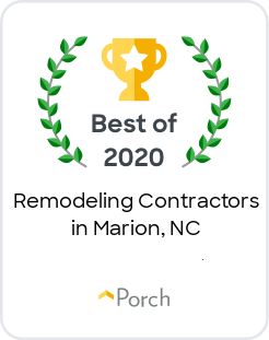 Porch award - Best of 2020 Remodeling Contractors in Marion, NC